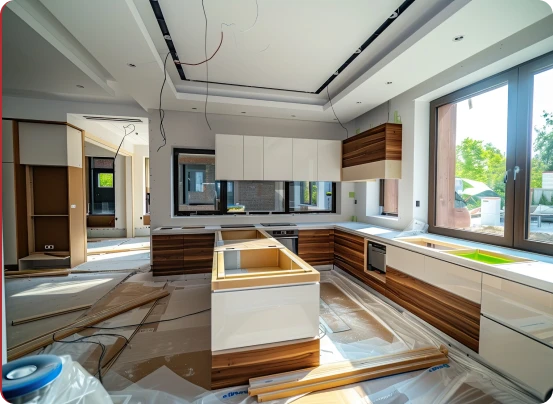 Residential Remodeling work in progress by Matrix Renovations