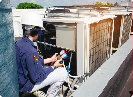 HVAC close-up by Matrix Renovations