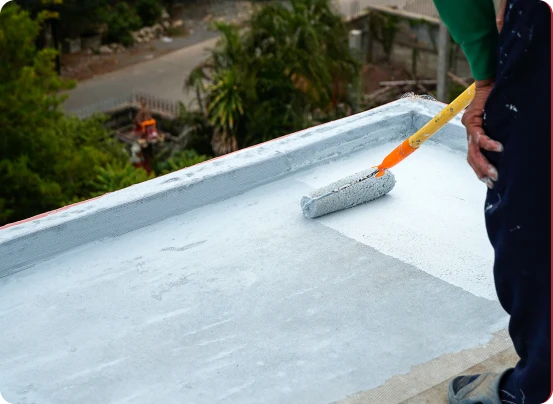 Roof Waterproofing close-up by Matrix Renovations