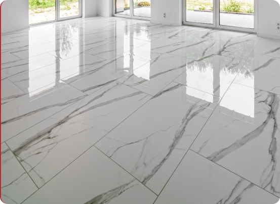 Tile Flooring work in progress by Matrix Renovations